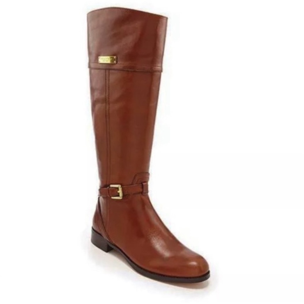 Coach Micha Leather Tall Riding Boots - Picture 9 of 9